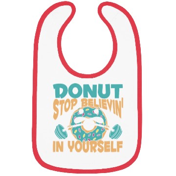 Discover Fitness Donut Funny Donut Gym Bibs