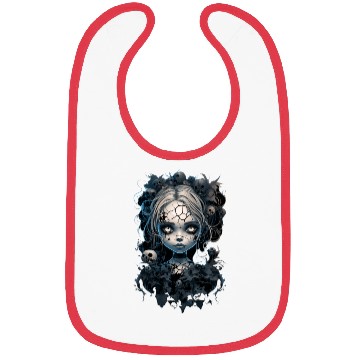 Discover Gothic Girl Halloween Fantasy Dark Bibs
