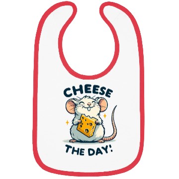 Discover Mouse with cheese Bibs
