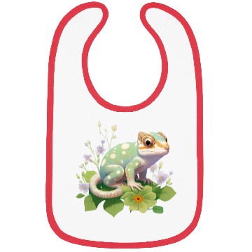 Discover Cute Chameleon for Lizard Pet Lover Bibs