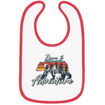 Discover Dare to Adventure Bibs
