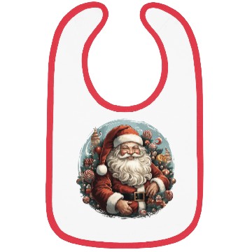 Discover a jolly Santa Claus Bibs