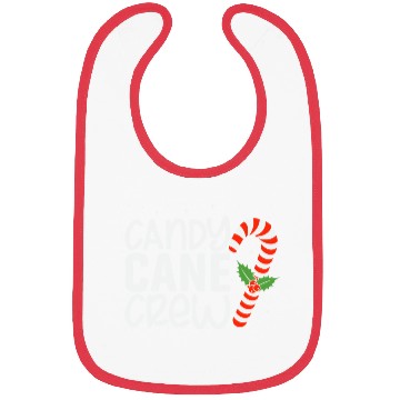 Discover Funny Christmas Candy cane crew Bibs