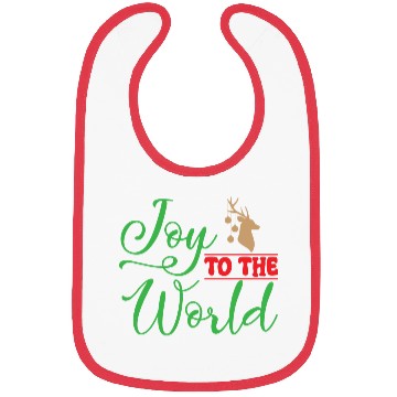 Discover Joy to the world, Christmas design Bibs