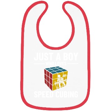 Discover Just A Boy Who Loves Math & Speed Cubing Bibs