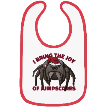 Discover Creepy Christmas Joy Spider Bibs