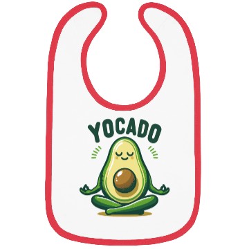 Discover Yocado Peaceful Avocado Bibs