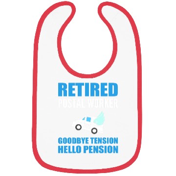 Discover Funny Retired Postal Worker Mailman Bibs