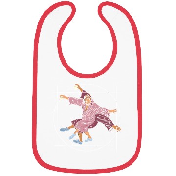 Discover Vitruvian Dude - Big Lebowski Yoga Pose Bibs