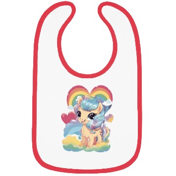 Discover Forever Love Pony Bibs