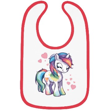 Discover Valentine Pony Bibs