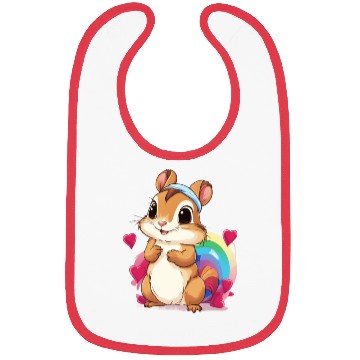 Discover Love Squirrel Bibs