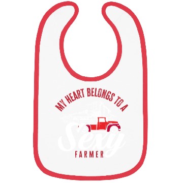 Discover My Heart Belongs To A Sexy Farmer Fun Farmer Gift Bibs