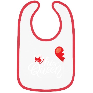 Discover Queen White Bibs