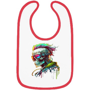Discover Cyberpunk Skull Bibs