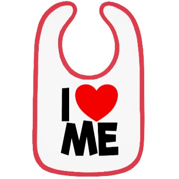 Discover I Love Me Red Heart Self Love Affirmation Bibs