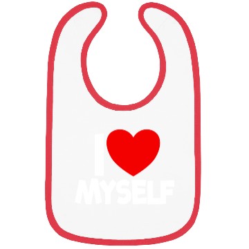 Discover I Love Myself Red Heart Self Love Affirmation Bibs