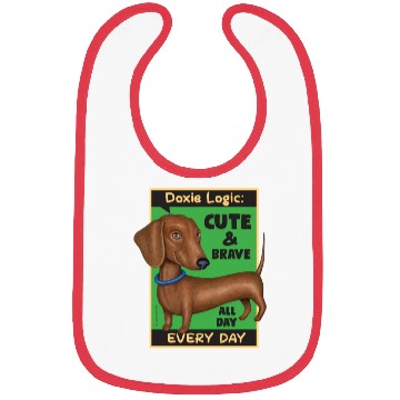Discover Dachshund Logic Bibs