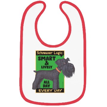 Discover Schnauzer Logic Bibs