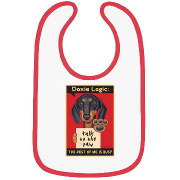 Discover Dachshund Logic Bibs