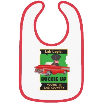 Discover Black Lab Logic Bibs