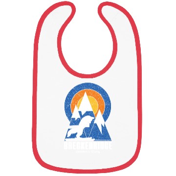 Discover Retro Breckenridge Ski White Fox Bibs
