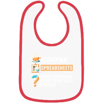 Discover Accountant Bookkeeping Coffee Spreadsheets Funny Bibs