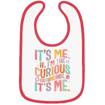 Discover Groundhog Bibs, Hi, I'm The Curious Groundhog