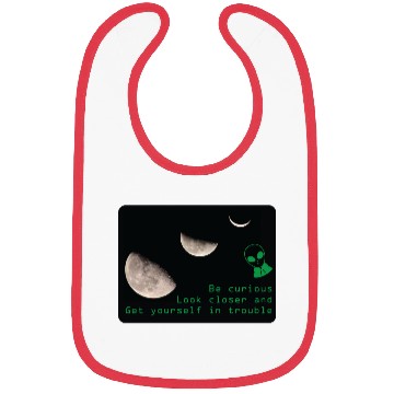 Discover Be Curious, Take a Closer Look at the Moon Bibs