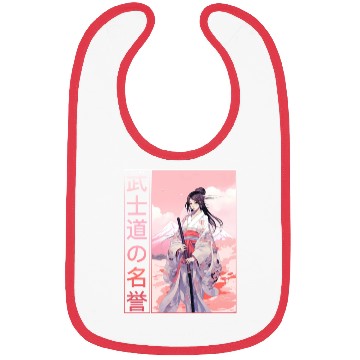 Discover Bushido Code Anime Samurai Girl Japanese Warrior K Bibs