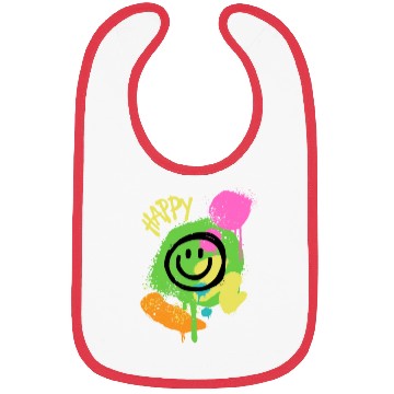 Discover Green Black Graffiti Face Bibs