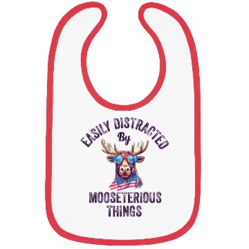 Discover Easily Distracted Funny Elk Moose Bibs