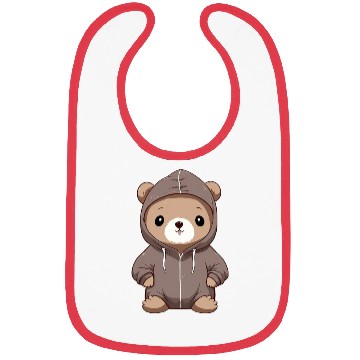 Discover cute cartoon anime otter wearing Bibs
