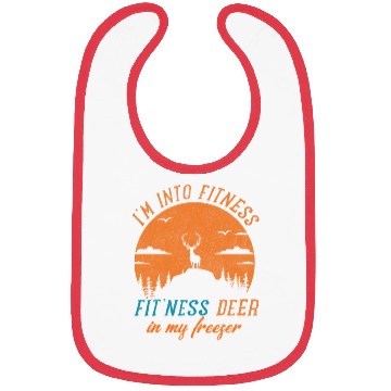 Discover Funny Hunter Dad I'm Into Fitness Deer Freezer Bibs