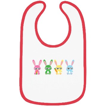 Discover Bunny Crew, happy family Easter Day Bibs