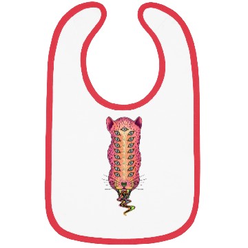 Discover Colorful drippy leopard Bibs