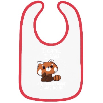 Discover Forgetful Red Panda Bibs