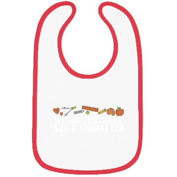 Discover Weird Teachers Build Character Groovy School Bibs