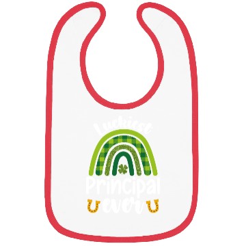 Discover Luckiest Principal Ever School St Patrick's Day Bibs