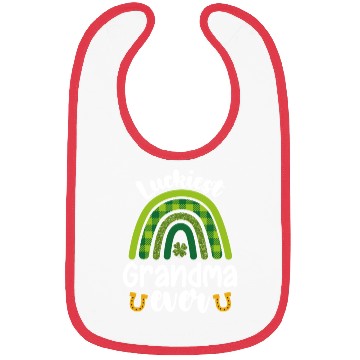 Discover Luckiest Grandma Ever Family St Patrick's Day Bibs