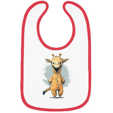 Discover Giraffe Cub in Disguise Bibs