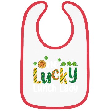 Discover One Lucky Lunch Lady School St Patrick's Day Bibs