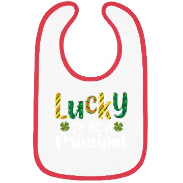 Discover Lucky To Be A Principal School St Patrick's Day Bibs