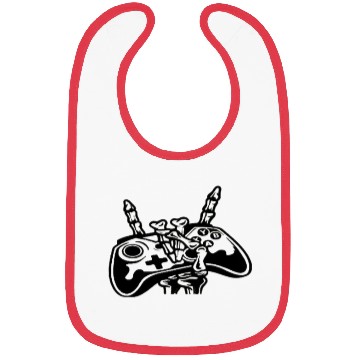 Discover Gamer Skeleton Bibs