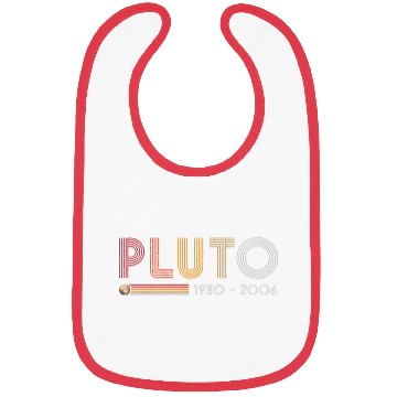 Discover Pluto Never Forget Science and Astronomy Retro Bibs