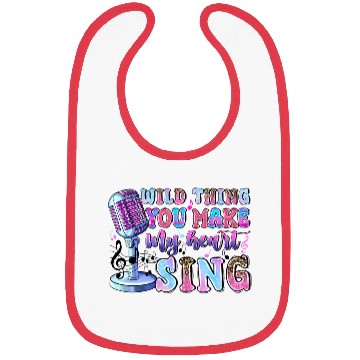 Discover Wild Thing You Make My Heart Sing Bibs