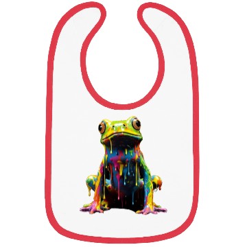 Discover Rainbow Frog Bibs