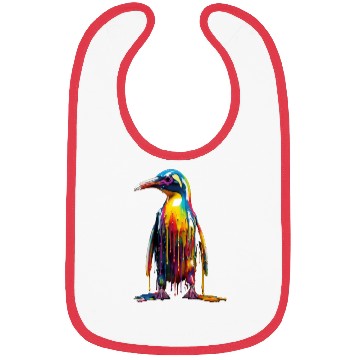 Discover Rainbow Penguin Bibs