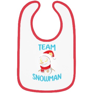 Discover Winter Time Team Snowman Snowmen Snow Lover Bibs