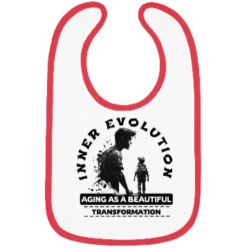 Discover Inner Evolution Aging asa Beautiful Transformation Bibs